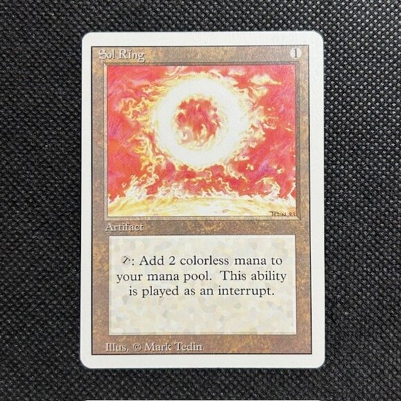 1994 MTG Magic The Gathering Sol Ring Revised Edition Artifact NM Unplayed - Picture 1 of 2